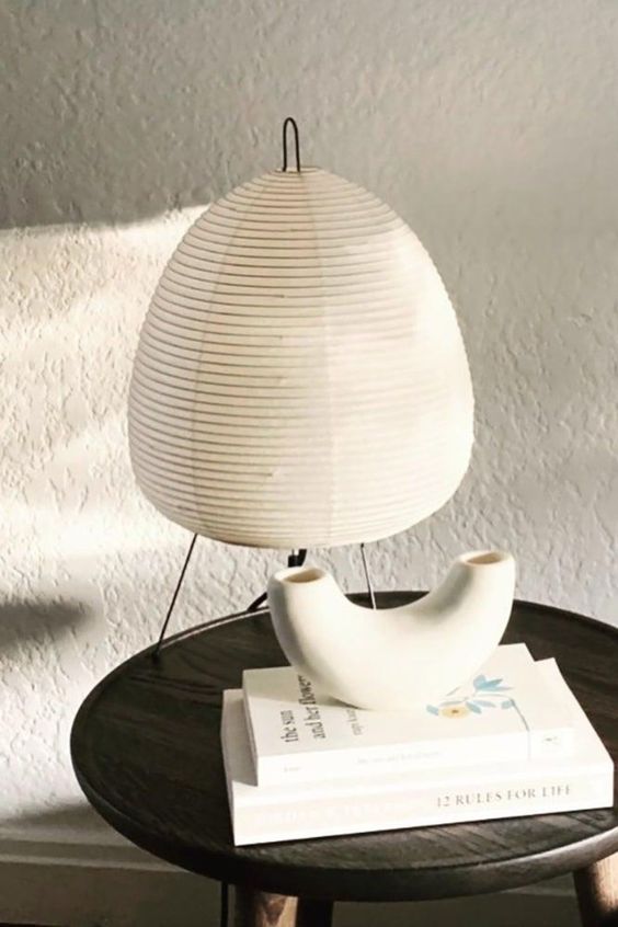 Akari Style Paper Table Lamp