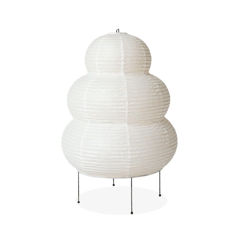 Akari Style Snowman Paper Table Lamp