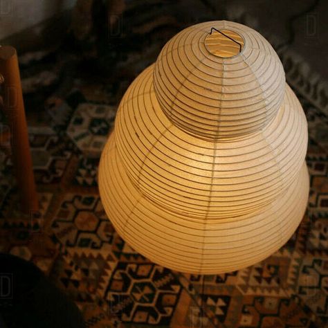 Akari Style Snowman Paper Table Lamp
