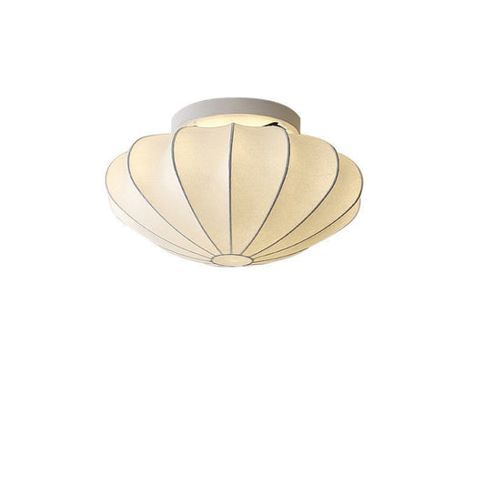 Japanese Bell Shape Silk Semi-Flush Mount
