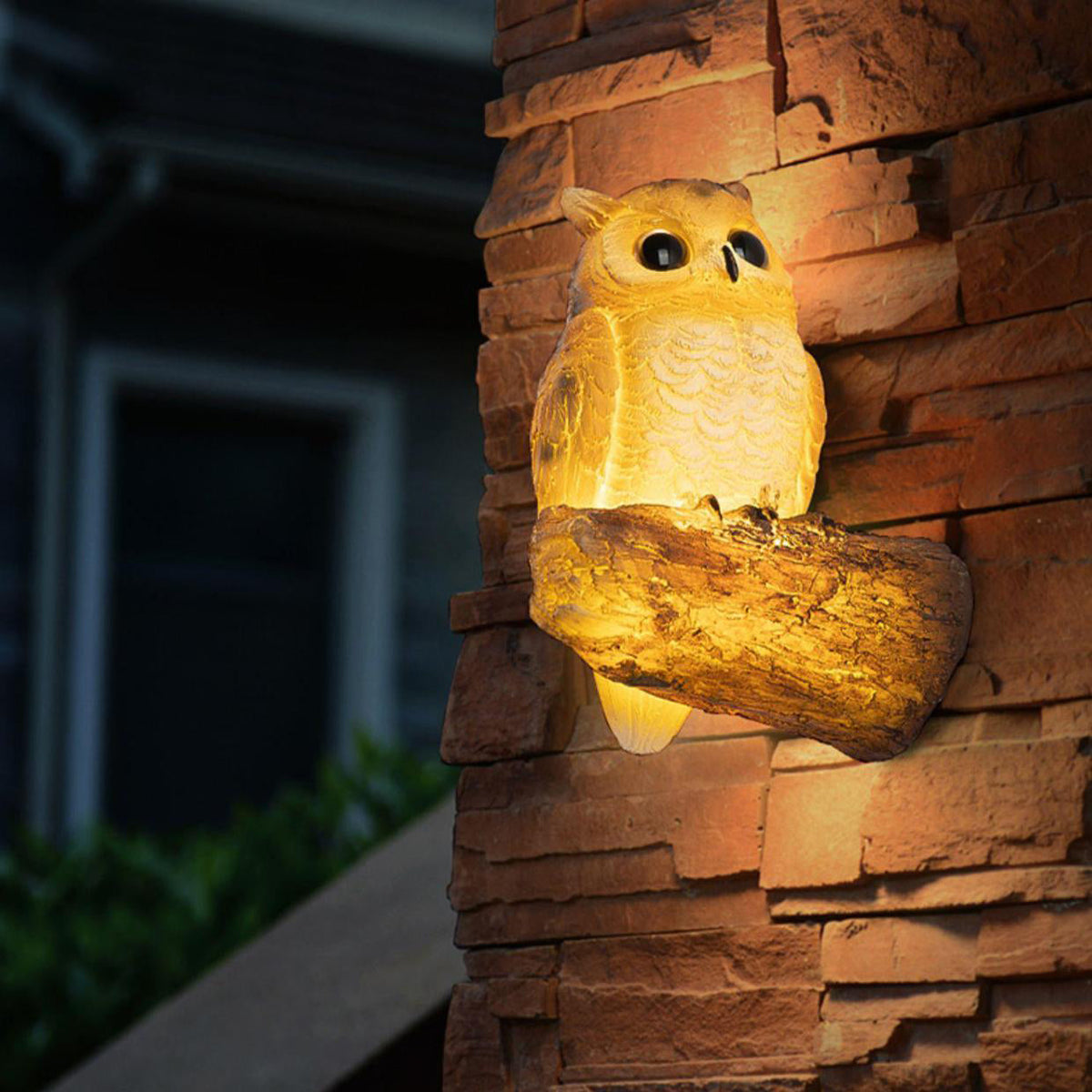 Toucan Owl Resin Outdoor Wall Sconce