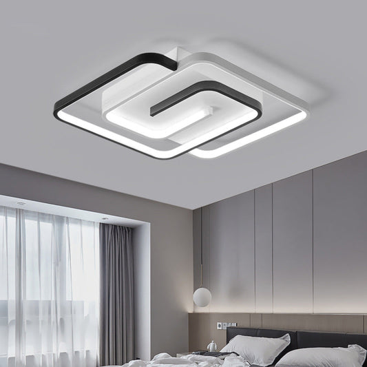 Minimalist Diamond Acrylic Flush Mount