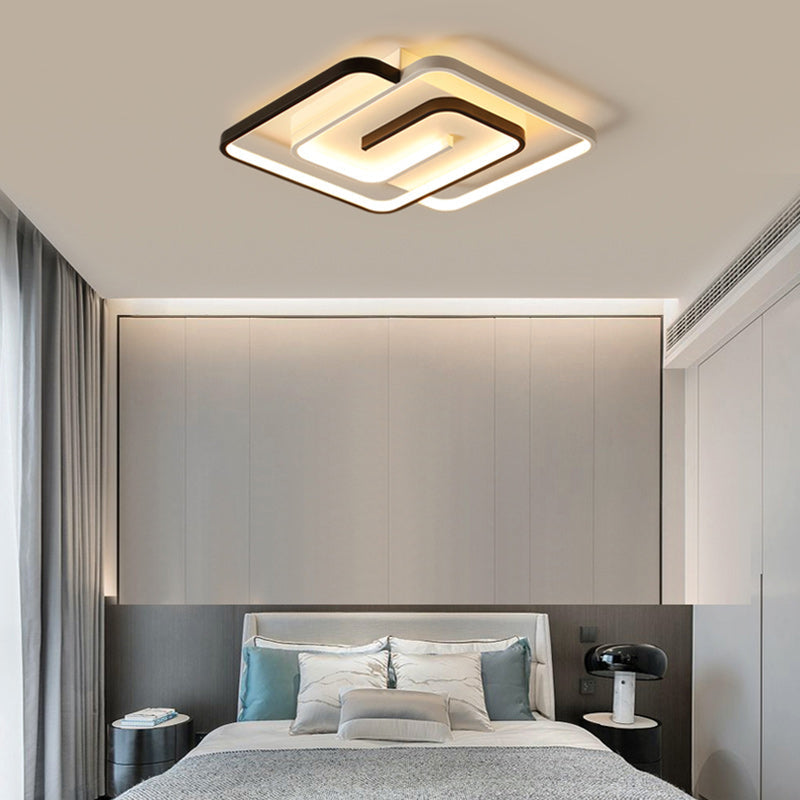 Minimalist Diamond Acrylic Flush Mount