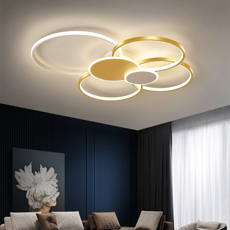 Minimalist Circle Silicone Semi-Flush Light