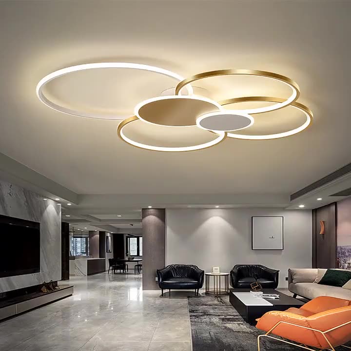 Minimalist Circle Silicone Semi-Flush Light