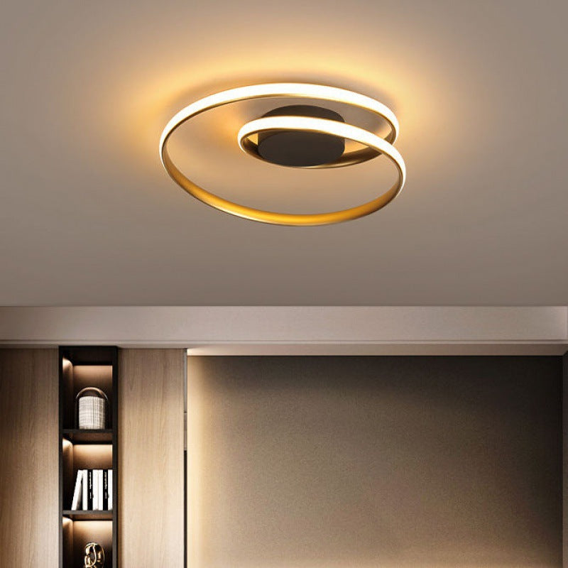 Creative Circle Iron Semi-Flush Light