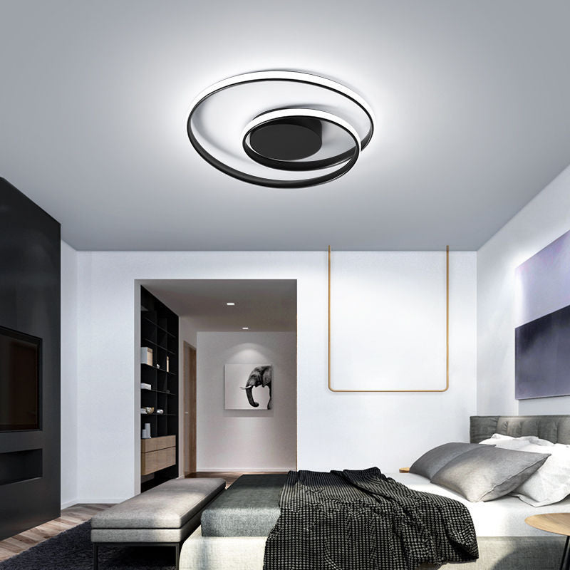 Creative Circle Iron Semi-Flush Light
