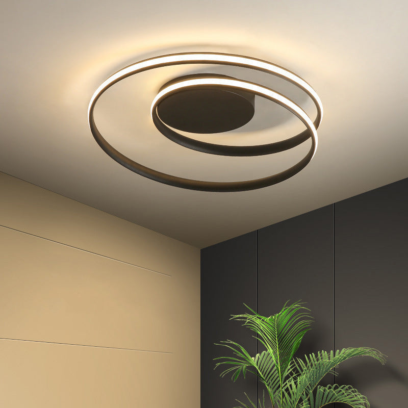 Creative Circle Iron Semi-Flush Light