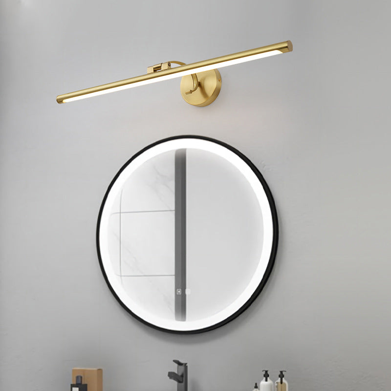 Copper Acrylic Strip Vanity Wall Sconce