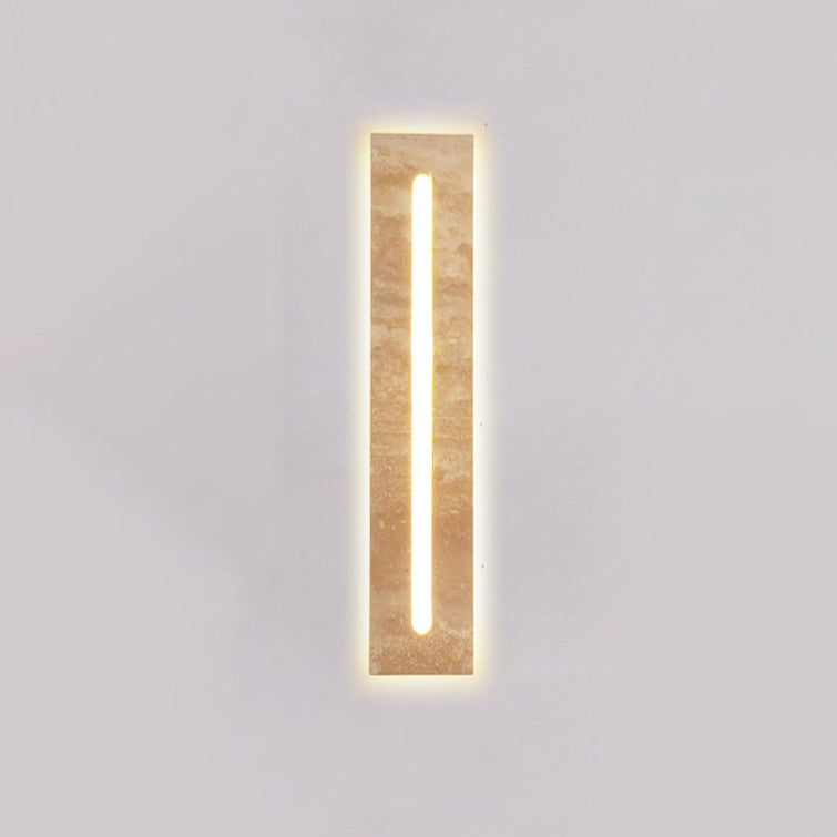 Travertine Strip LED Outdoor Wall Sconce