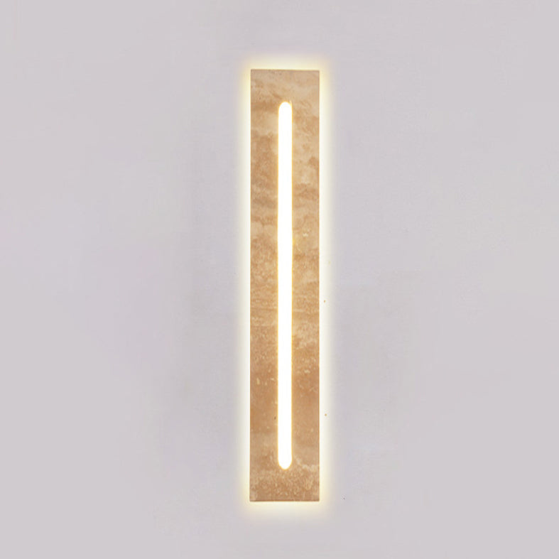 Travertine Strip LED Outdoor Wall Sconce