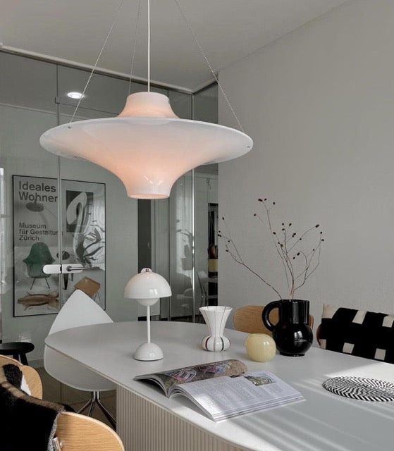 Bauhaus Cream UFO Pendant