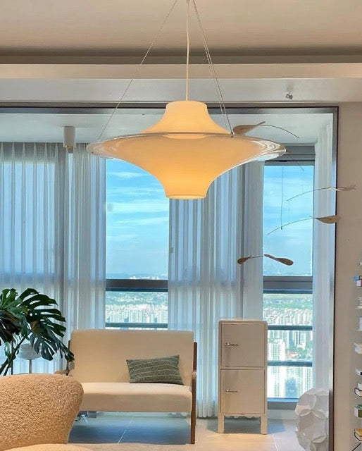 Bauhaus Cream UFO Pendant