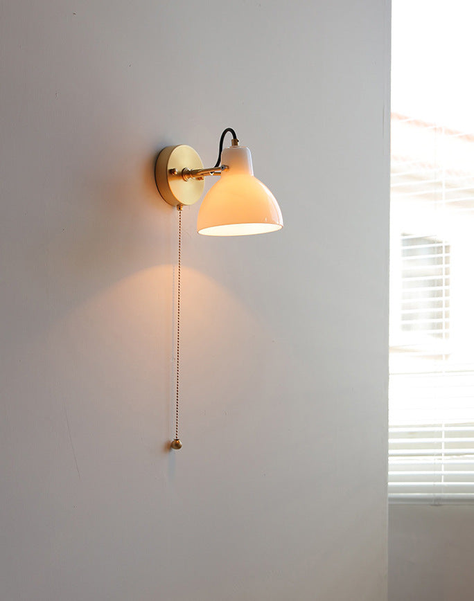 Cream Glass Rotating Wall Sconce