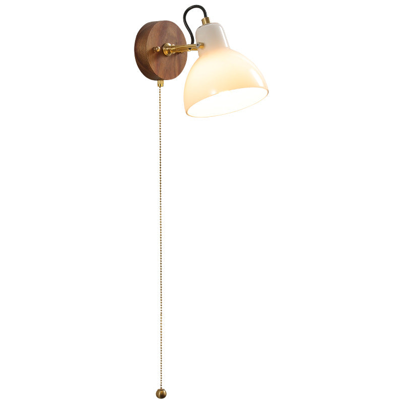 Cream Glass Rotating Wall Sconce