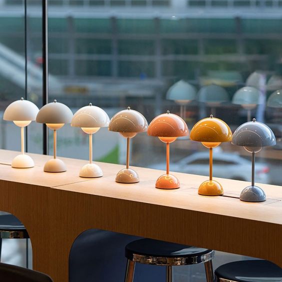 180mm Cordless Mushroom Table Lamp