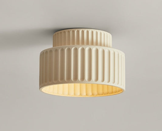Genji Double-Layer Cream Cake Ceiling Light