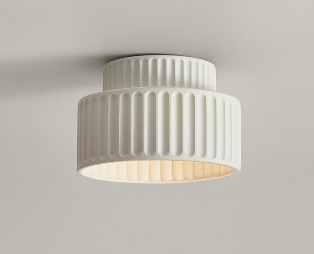 Genji Double-Layer Cream Cake Ceiling Light