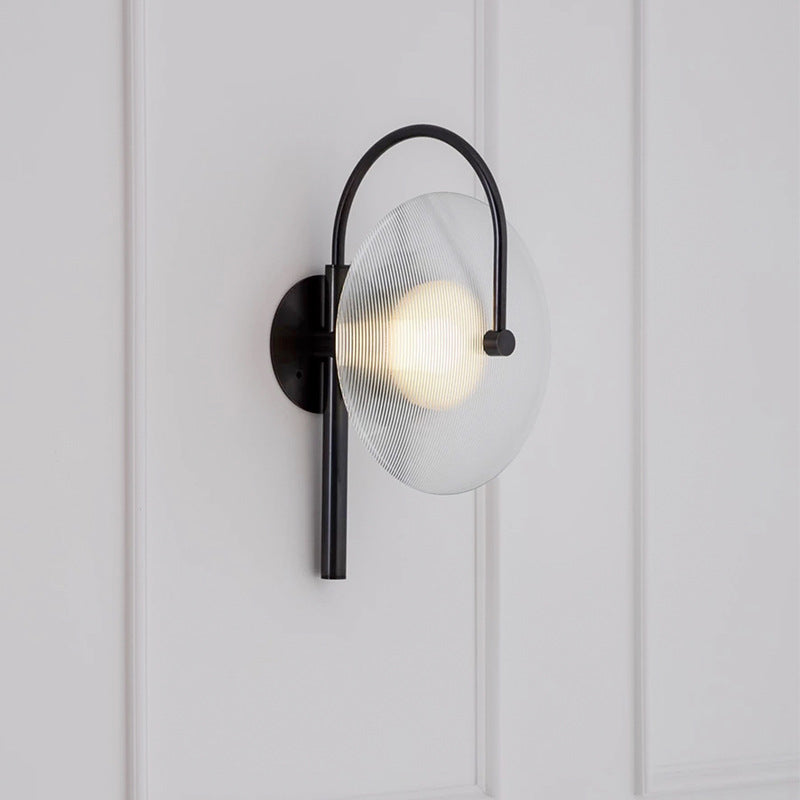Glass Mist Disc Sconce