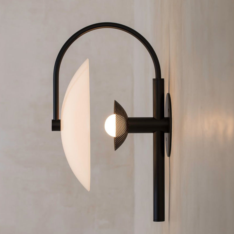 Glass Mist Disc Sconce