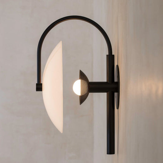 Glass Mist Disc Sconce