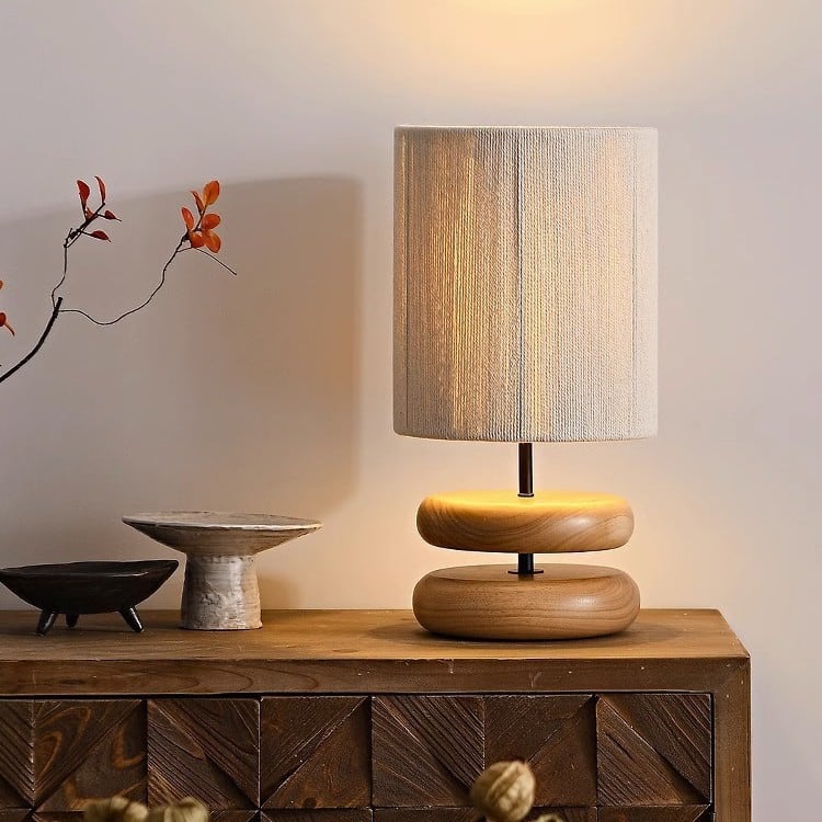 HINOKI Stack Wood Table Lamp