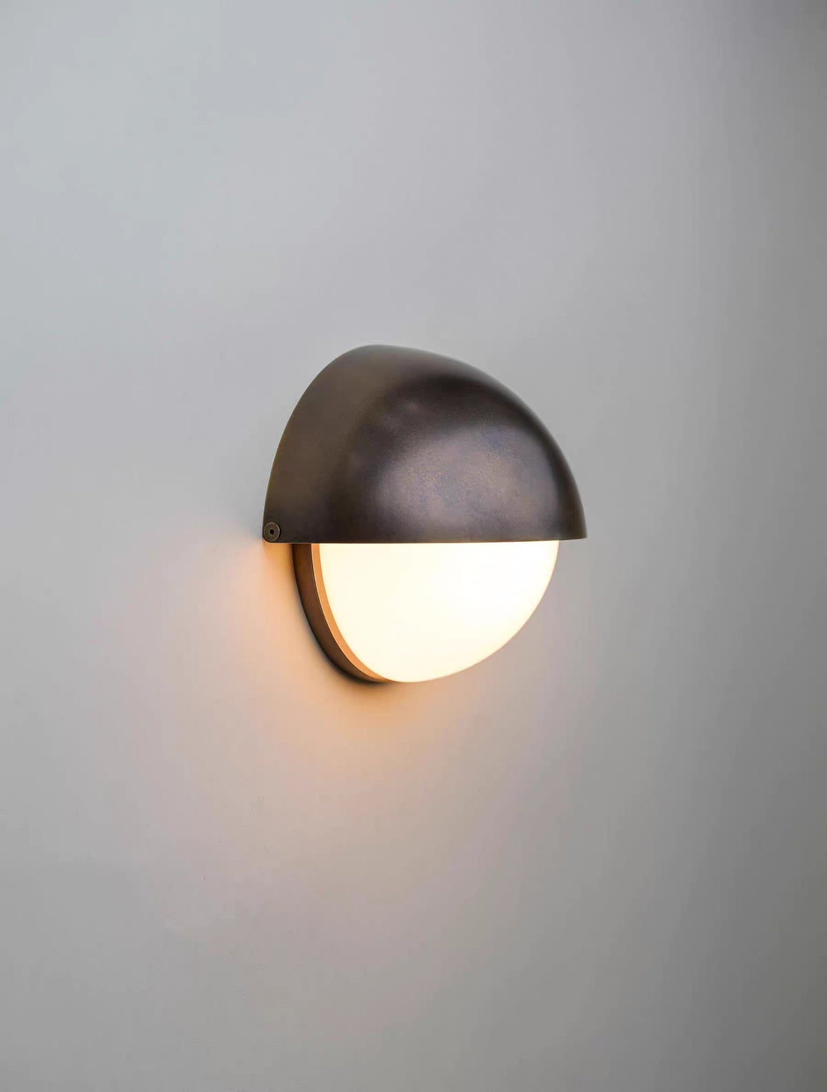 Knight Copper Glass Sconce