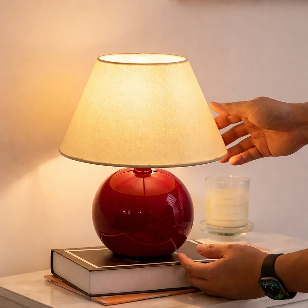 Kayo Cream Mushroom Table Lamp