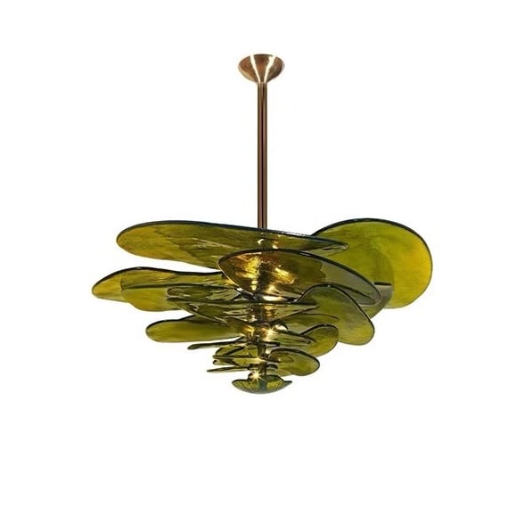 Lilypad Glass Chandelier