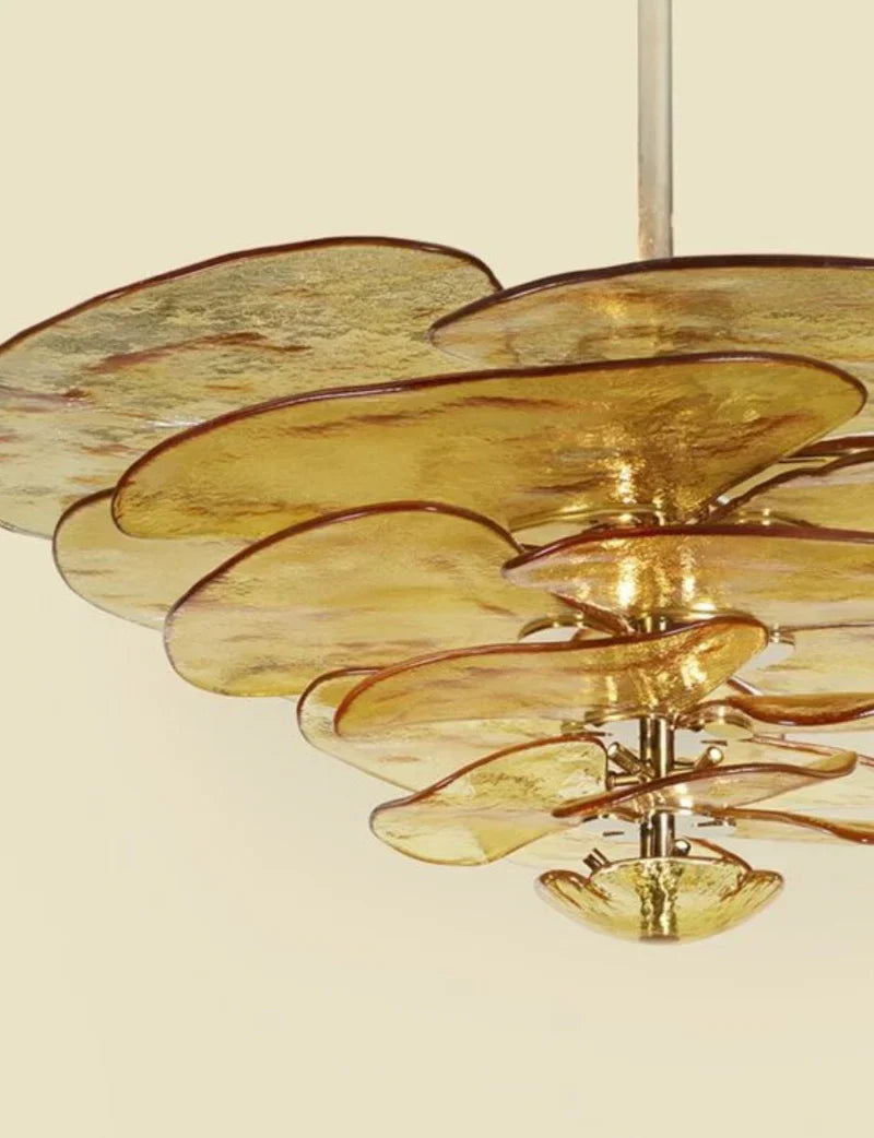 Lilypad Glass Chandelier
