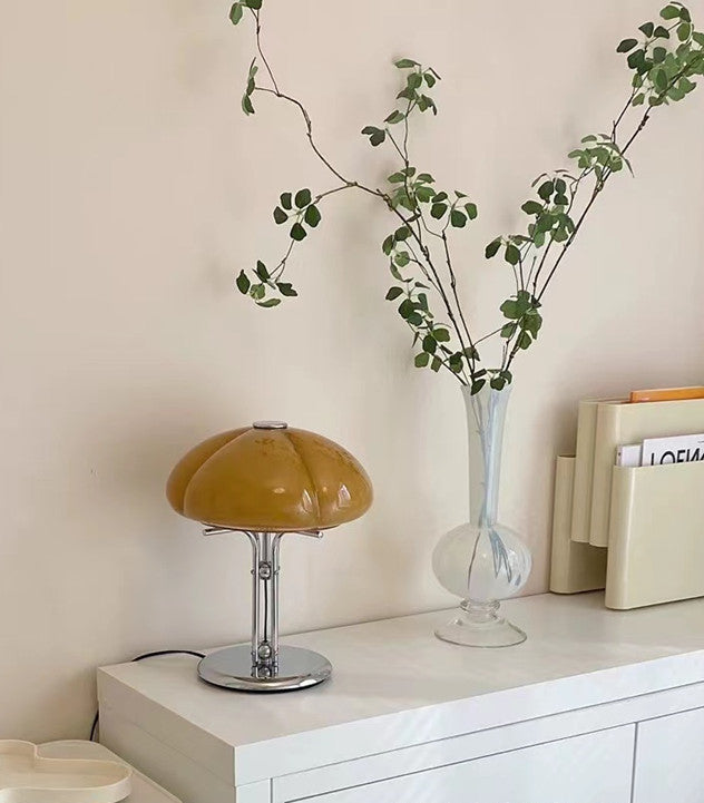 Bauhaus Glass Pumpkin Lamp