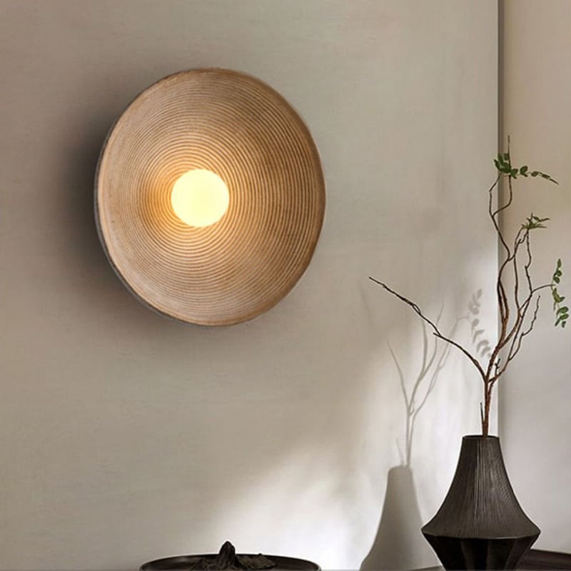 RC Resin Corrugated Wabi-Sabi Sconce