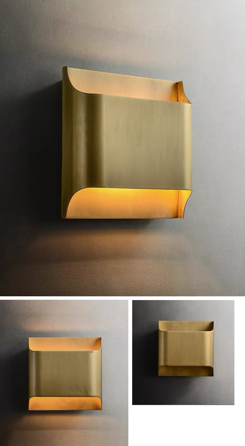 CS100 Square Copper Sconce