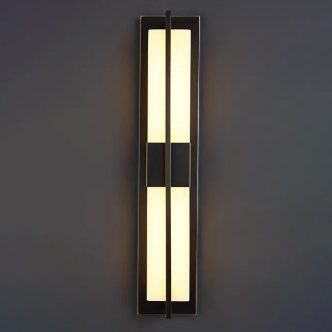 Copper Marble Outdoor Wall Sconce