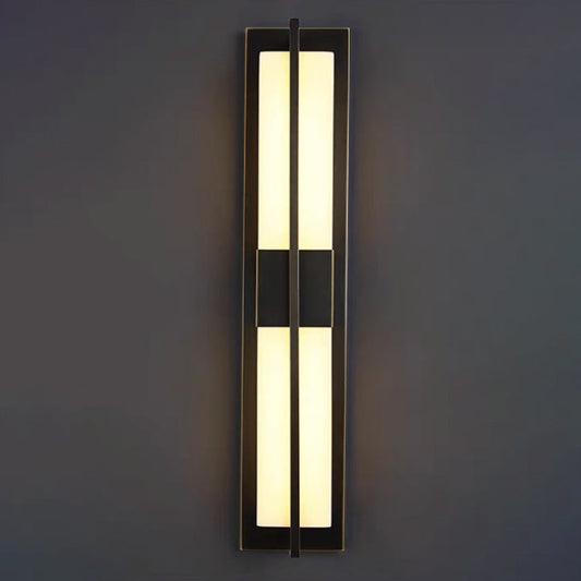 Copper Marble Outdoor Wall Sconce