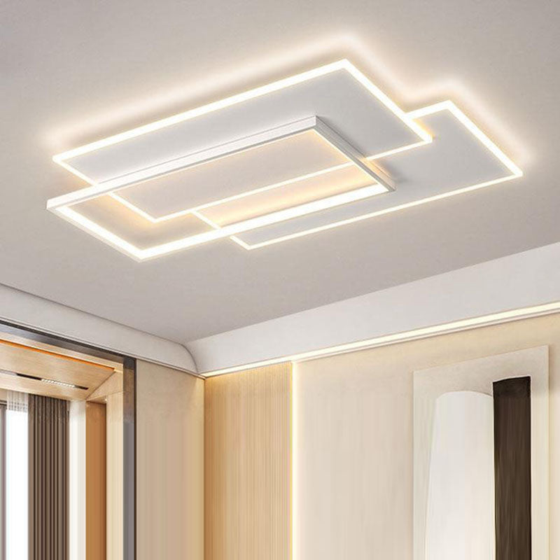 Wavy Acrylic Flush Mount Ceiling Light