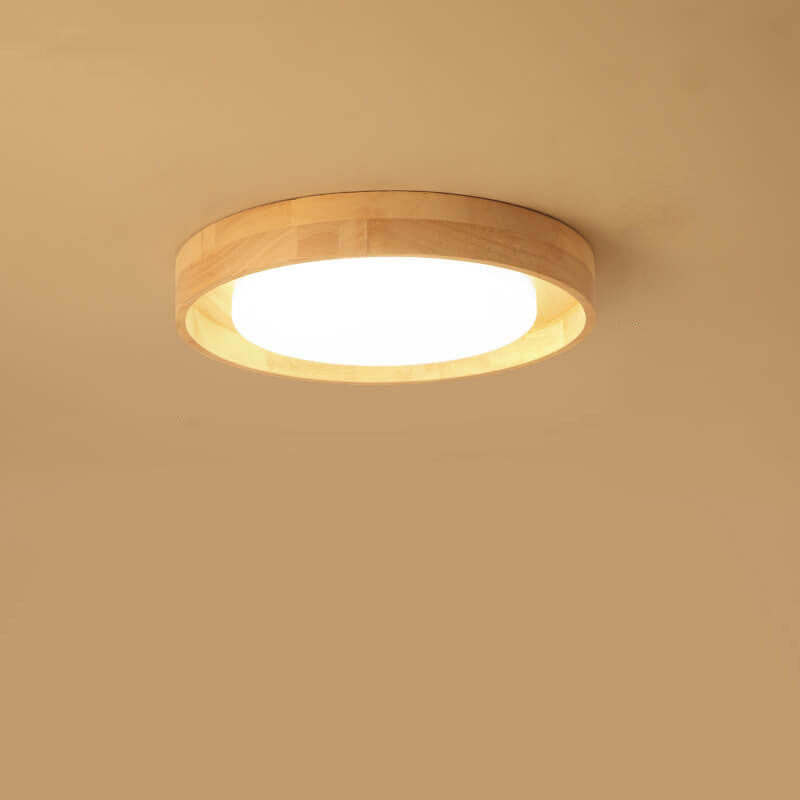 Japanese Log Wood & Acrylic LED Light