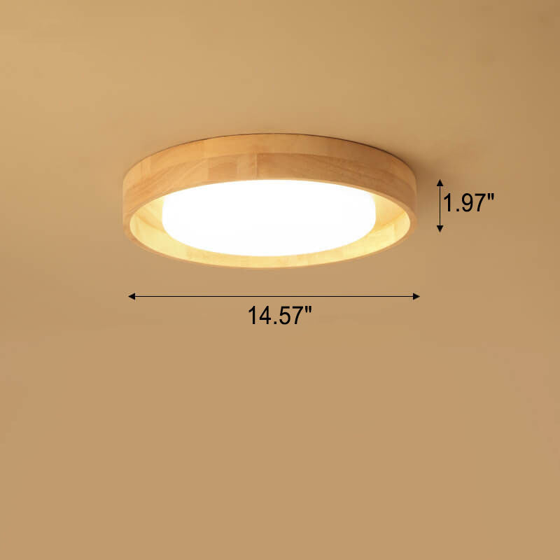 Japanese Log Wood & Acrylic LED Light