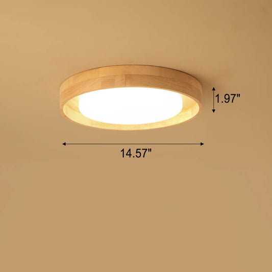Japanese Log Wood & Acrylic LED Light
