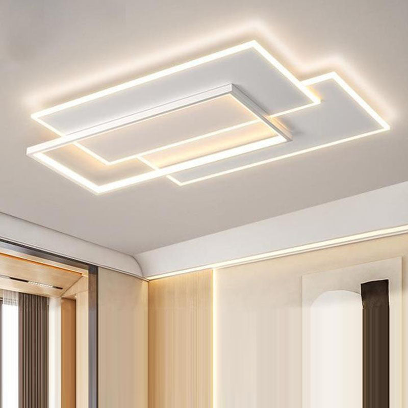 Wavy Acrylic Flush Mount Ceiling Light