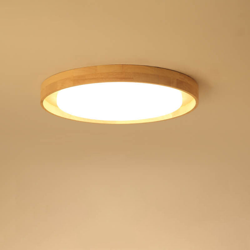 Japanese Log Wood & Acrylic LED Light