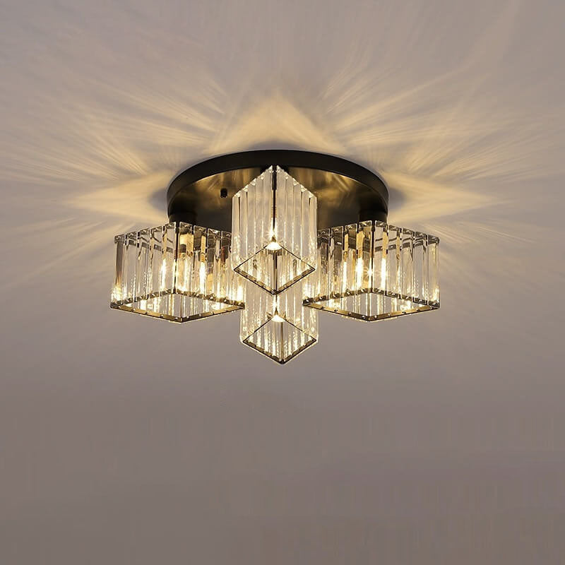Luxury Diamond Crystal Ceiling Light