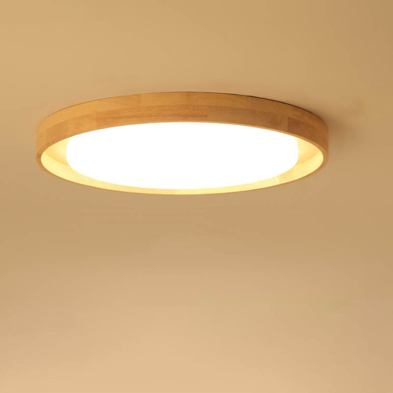 Japanese Log Wood & Acrylic LED Light