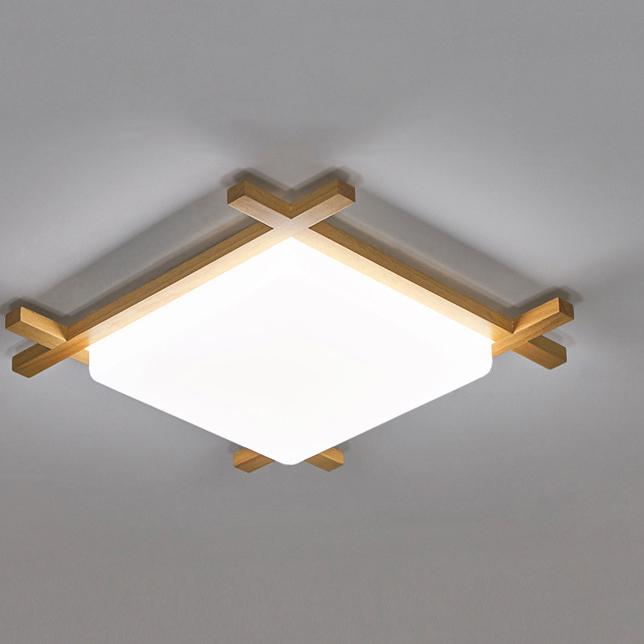 Japanese Tatami Square Flush Mount