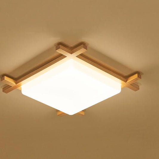 Japanese Tatami Square Flush Mount