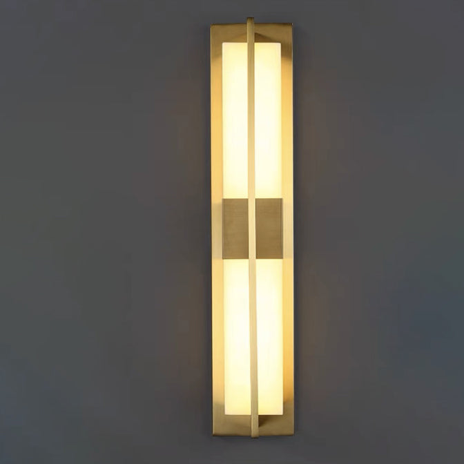 Copper Marble Outdoor Wall Sconce