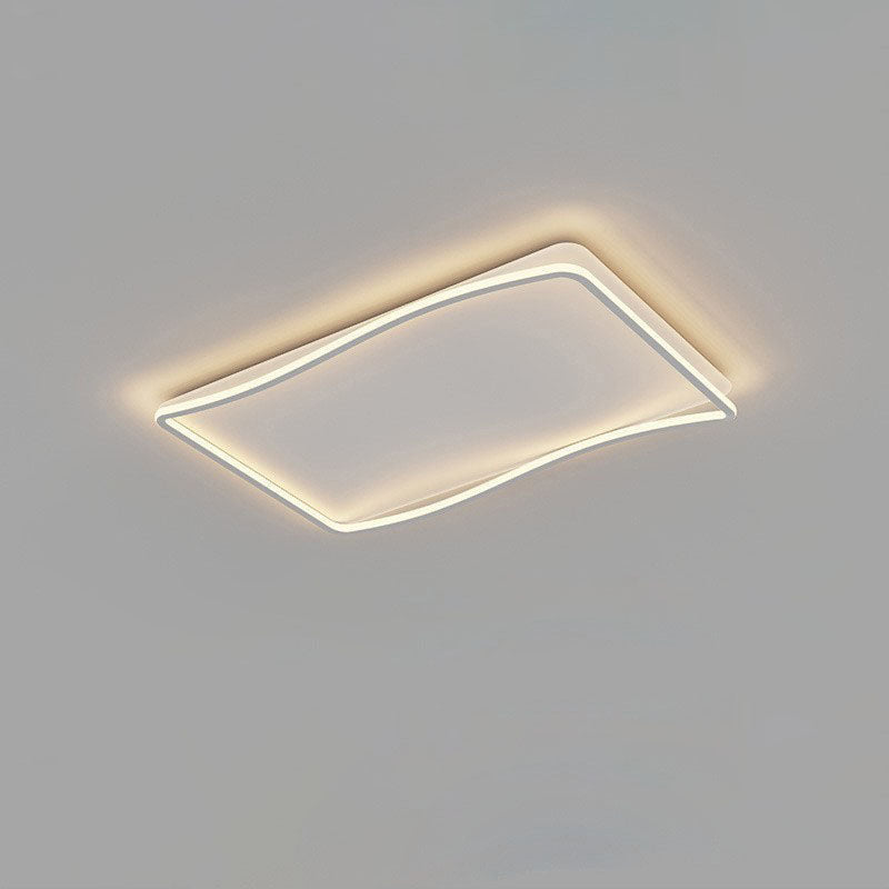 Wavy Acrylic Flush Mount Ceiling Light