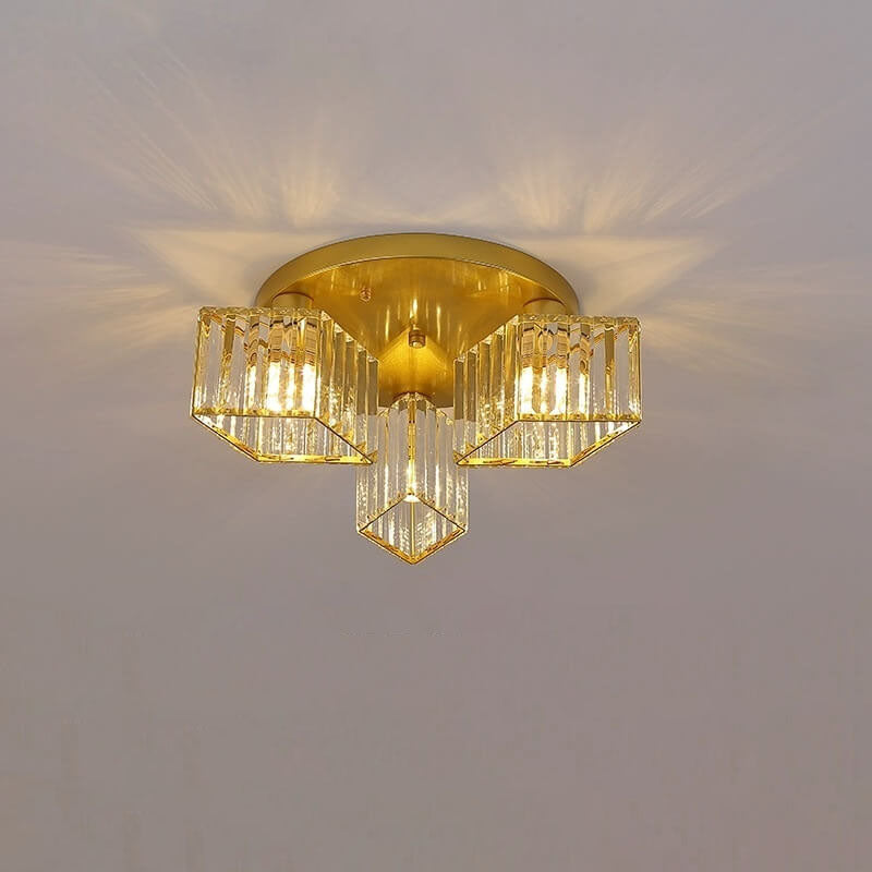 Luxury Diamond Crystal Ceiling Light