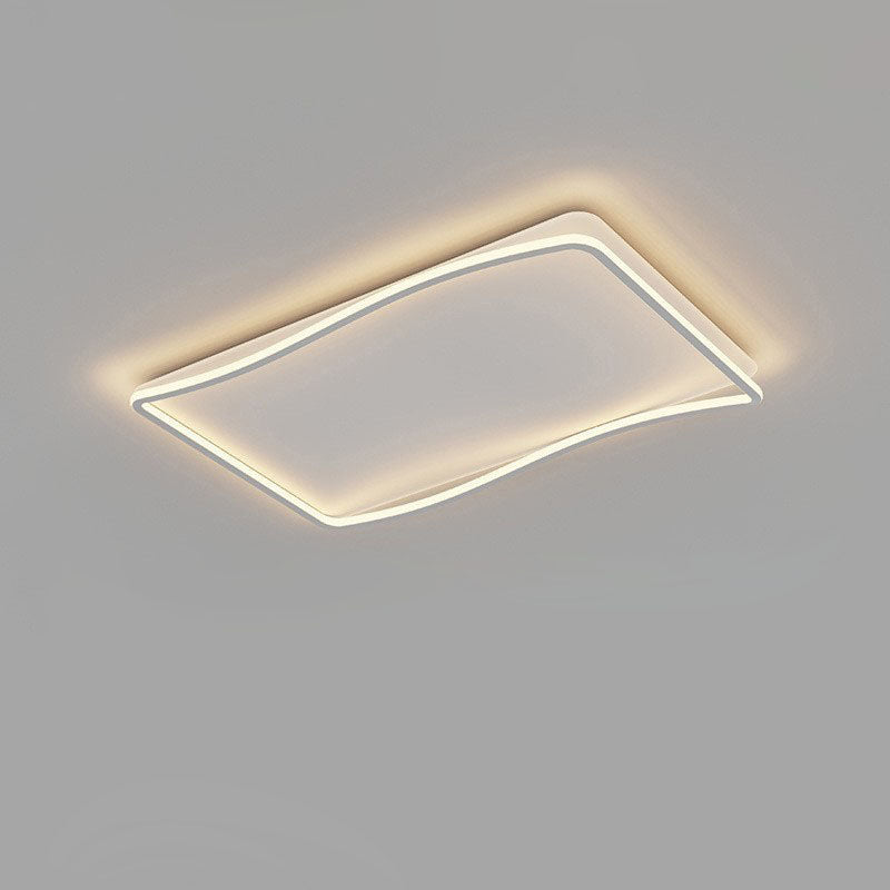 Wavy Acrylic Flush Mount Ceiling Light