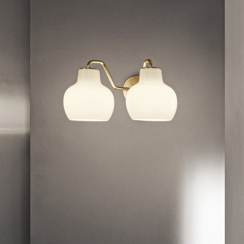 VL Cream Glass Sconce